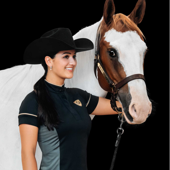W POLO TRIČKO LADY - produktová fotografia, jazdecké oblečenie HORSE Spirit