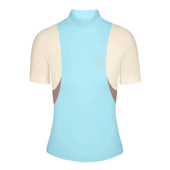 Riding top LINE blue - product photo, tops by HORSE Spirit