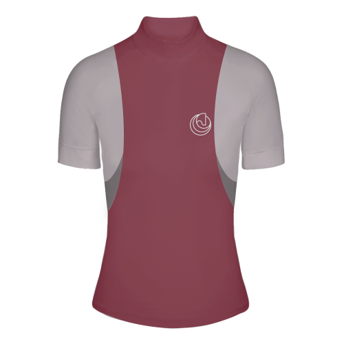 Jazdecké tričko LINE burgundy