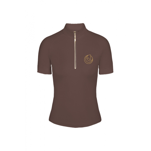 Jezdecké tričko BASIC brown