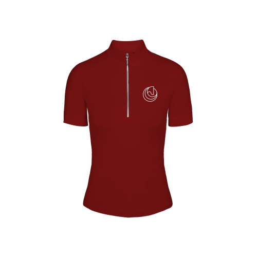 Jezdecké tričko BASIC bordo