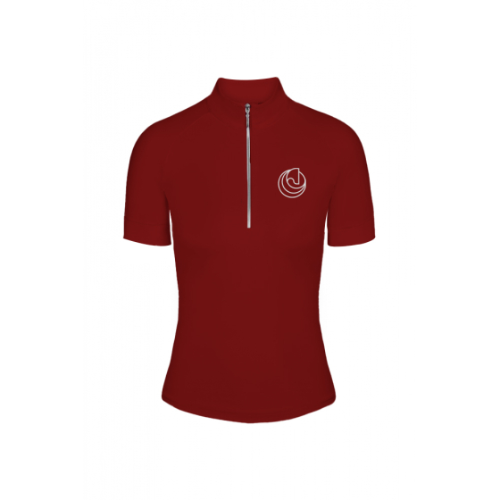BASIC riding shirt burgundy - product photo, tops by HORSE Spirit