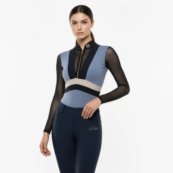 PREMIUM riding bodysuit graphite/black | HORSE SPIRIT