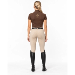 Jazdecké tričko BASIC hnedé | HORSE Spirit