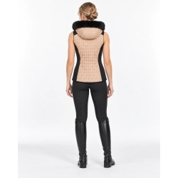 Riding Vest Beige/Black