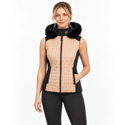 Riding Vest Beige/Black