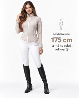 Equestrian hoodie beige – product photo