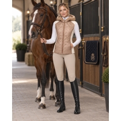 Jezdecká vesta sport bílo béžová | HORSE Spirit
