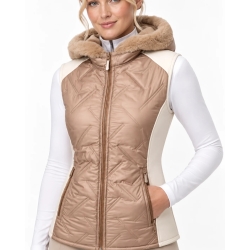 Riding sport vest white-beige | HORSE Spirit