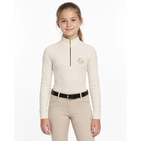 Thermal riding shirt Kids beige | HORSE Spirit