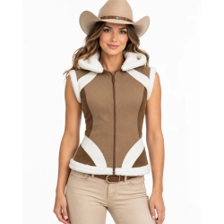 Warrior riding vest brown-white | HORSE SPIRIT